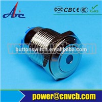IN14 3V 6V 12V 24V 36V 110V 220V 16mm waterproof metal indicator with yellow led
