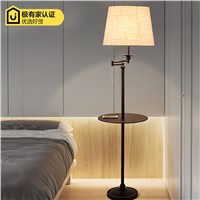 American minimalist NEW study the living room bedroom lamp vertical floor lamp table lamp remote storage tray
