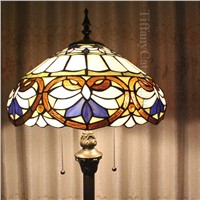 European style creative Retro Tiffany stained glass Baroque living room Restaurant Bedroom Decorative floor lamp 110-240V e27