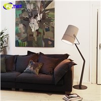 Modern Floor Lamp Italy Designer Standing Floor Light Fixture Living Room Study Fabric Lamshade Floor Lamps