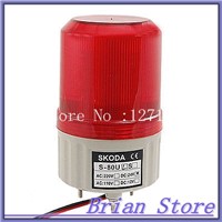 DC 24V Industrial Red LED Siren Alarm Signal Tower Indicator Light 90dB