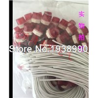 100Pcs AC 220V Neon Indicator Pilot Signal Lamp Red Light w 7.9&quot; Long Cable 10mm thread