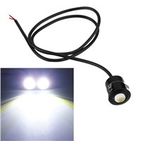 New 9W White Radar Eagle Eye Lights 12V Daytime Running Light Reverse Fog Lamps