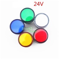 5PCS AC/DC 24V 22mm Thread LED for Electronic Indicator Signal Light Five color optional ,default red AD16-22