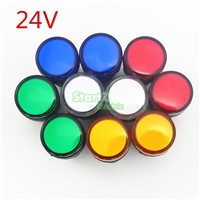 10PCS AC/DC 24V 22mm Thread LED for Electronic Indicator Signal Light Five color optional ,default red AD16-22