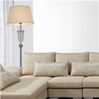 170CM Modern minimalist white iron crystal floor lamp living room bedroom study bedside lamp fashion lighting