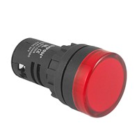 Plastic Case Pilot Signal Red Led Indicator Lamp Ac 24V