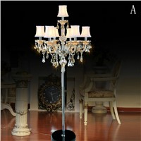 Luxury Crystal Floor Lamp for Bedroom Modern Floor Lamps for Living Room Guest Room Floor Lamp Standing Lamp Indoor Stand Light