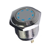ABBEYCON waterproof copper plated chrome 16mm vandal proof 12VDC multi point indicator led