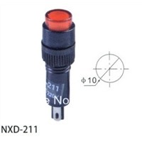 NXD-211 round pilot lamp 2Pins DC12V DC24V AC220V 10mm