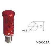 MDX-11A indicator light for water heaten,DC12V DC24V AC220V 10mm