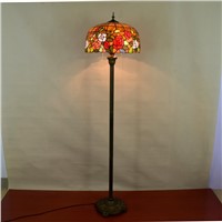 European style Tiffany color glass living room dining room bedroom decorative floor lamp coffee set lamps