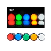 22mm Indicator light Yellow Led Indicator lamp 220v 12v 24V 220v 380v Elecrtric Signal Lamp AD16 AC/DC Control Light for cabinet