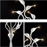 Meta Swan Floor Lamp in Metal by Italy Fabio Fornasier 6 G4 LED Bulbs Light Home Standing Lighting Fixture