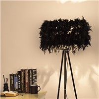 New Fashion Modern Romantic Feather Led E27 Floor Lmp With Foot Switch For Wedding Decor Living Room Bedroom H 145cm 2289