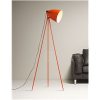 Nordic design orange tripod tricycle work office floor lamp bedroom living room desk lamp study simple