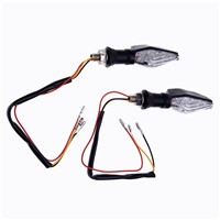 2 piece Light Arrows Motorcycle 12 LED SMD 3528 DC 12V Turn Signal - Yellow &amp;amp;amp; Blue