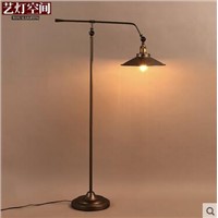 shade vertical arm  iron lamp industrial wind lifting lamp floor lamp retro lamp  cl