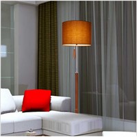 modern brief cottage fabric lampshade leather base e26 floor lamp living room bedroom guest room bedside lamp AC90-260v DY-1547