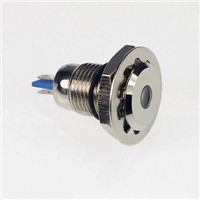 6V Red Metal dot Indicator 12mm  LED Light  High Strength Damage Resistance x 2