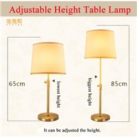 Simple Warm Golden Table Lamps Retro Creative American Style Lighting For Bedroom  Hotel  LED Bulb