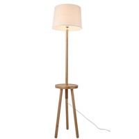 Nordic oak living room floor lamp modern minimalist bedroom vertical lamp to the United States to create solid wood coffee lamps