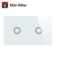 Elite Kilter Wall Lights Touch Switch US Standard Smart Light Touch Switch 2 Gang 1 Way