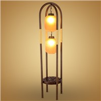 new Chinese RETRO iron glass floor lamps living room lights study bedroom bedside lamp floor light ZA922645