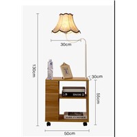 fashion wood floor lamp shelves Simple modern Creative bedside living room bedroom study bedside floor light TA928430