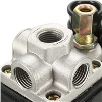 Air Compressor Pressure Valve Switch Manifold Relief Regulator Gauges 7.25-125 PSI 240V 15A
