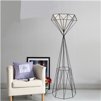 Nordic modern iron floor lamps living room bedroom bedside lamp creative design retro wrought vertical floor lights za GY236