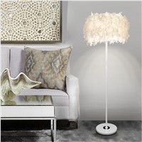 Modern Creative Luxurious Feather Iron Led Floor Lamp for Living Room Bedroom Bar H 150cm Multicolors Feather Floor Lights 2194
