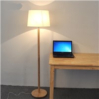 Solid Wooden Nordic simple solid wood foot standing lamp Japanese living room bedroom study table bedside lamps MZ147