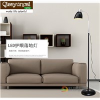 Qiseyuncai Simple modern eye care LED remote control adjustable light vertical floor lamp living room study creative piano lamp