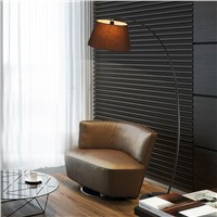 Modern Fashion Metal Lampholder Creative Floor Lamp Fabric Fishing Floor Light For Living room/Bedroom/Study Room 38x180x110 cm