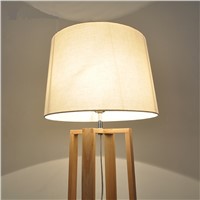 Solid Wooden Nordic modern minimalist wooden floor lamp NEW Japanese living room bedroom study vertical solid wood lamps