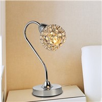 Adjustable optical crystal decorativeTable lamp simple modern fashionable bedside bedroom study room T47