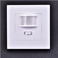 LED Lights Switches Smart PIR Infrared Motion Sensor Light Switch Wall Mounted Socket Adapter 110V-240V AC Intelligent  CLH