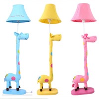 Handmade Cottage Lovely Cute Fabric 3 Colors Giraffe Animal Led E27 Floor Lamp for Children&amp;amp;#39;s Room Kid&amp;amp;#39;s Present AC 80-265V 2182