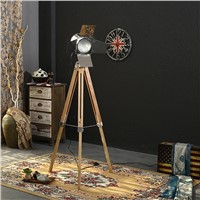 European Vintage, Solid Wood Lampstand Photography Floor Lamp, Home ,Corporation Public Space Decoration