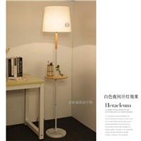 Nordic modern floor lamp for living room lamp bedroom bedside decorative cloth hotel wood lighting floor lamps ZH