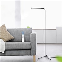 Modern Simple Smart Standing Lamp Bedside Floor Lamp Dimmable Touch Black Standing Floor Light with Remote Control