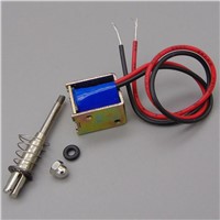 Push&amp;amp;amp;Pull type gangbei-0520B Open Frame Electromagnet keepping Force 4N travel 7mm Linear Solenoid electromagnetic switch