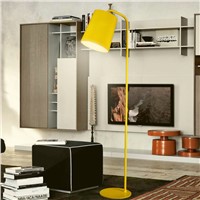 Modern simple Floor Lamp yellow black white color lampshade floor light Living Room reading bedroom office standing lamp E27 led