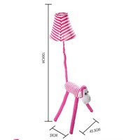 Creative Lovely Cute Fabric Pink Monkey Animal Led E27 Floor Lamp for Children&amp;amp;#39;s Room Living Room Kid&amp;amp;#39;s Present AC 80-265V 2181