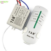 New 220V Wireless ON/OFF 1-Way Lamp Remote Control Switch Receiver Transmitter  828 Promotion