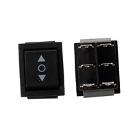 10Pcs Momentary Rocker Switch 6 Pins DPDT 3 Position 16A 250V AC 20A 125V AC -B119