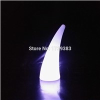 PE Plastic outdoor waterproof illuminated color changing SHARK LED Stand floor lamp with remote control for garden decoration