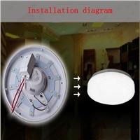 Installation of voice control module switch LED sound and light control built - in intelligent corridor delay sensor switch four