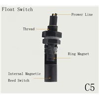 2Pcs C6 Plastic Small Float Ball Water Float Switch Horizontal Level for Bilge Pump/Water Level Controller/Inductance Sensor